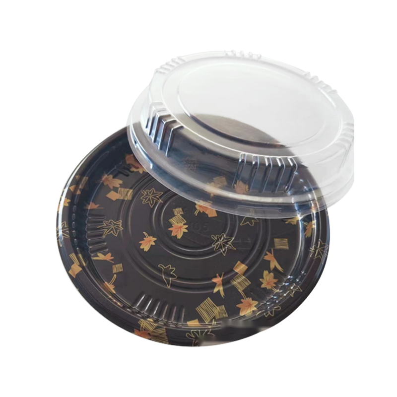 Đĩa bánh sandwich tròn có nắp