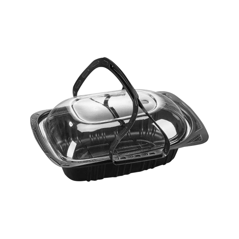 Hộp đựng gà nướng cầm tay bằng nhựa dùng một lần