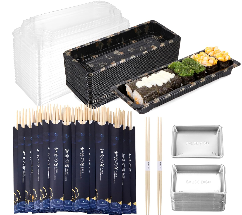 Hộp Sushi Trái Cây Bằng Nhựa có nắp đậy an toàn, chống rò rỉ để ngăn nước trái cây làm nhiễm bẩn các ngăn đựng sushi trong quá trình vận chuyển không?